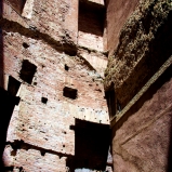 Remaining walls from the Baths of Diocletian (306 AD), behind Santa Maria degli Angeli